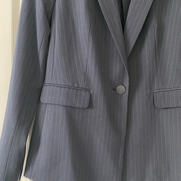 NWT Willow & Thread Blue Pin-strip Blazer - Picture 3 of 10